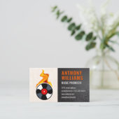 Record Vinyl Flame Visitenkarte (Stehend Vorderseite)