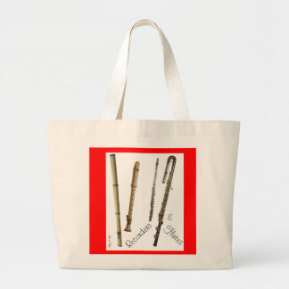 Recorder & Flutes - Tote Bag (kundenspezifisch) Jumbo Stoffbeutel