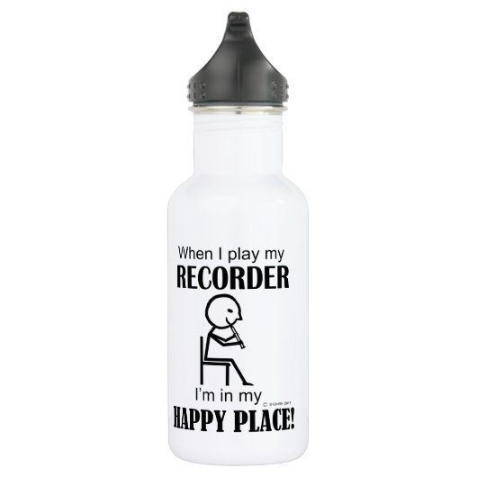 Recorder Happy Place Edelstahlflasche (Rechts)