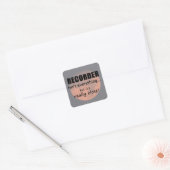 Recorder ist nicht alles Square Sticker (Umschlag)