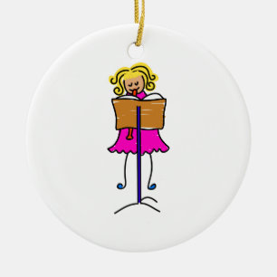 Recorder-Kind Keramikornament