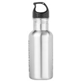 Recorderaholisches Leben Edelstahlflasche (Rückseite)