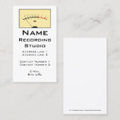 Recording Studio Business Card - Transparente kg Visitenkarte (Vorne/Hinten)
