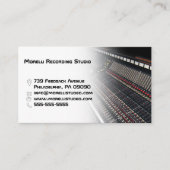 Recording Studio | Sound Engineer Visitenkarte (Vorderseite)