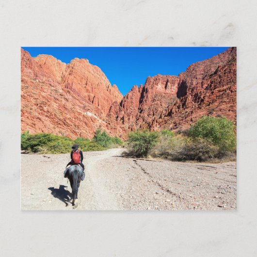 Recorriendo los valles de Tupiza, Bolivien. Postkarte (Vorderseite)