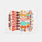 Recovery Funny Super A Cool Foot Surgery Survivor  Fleecedecke (Vorderseite (Horizontal))