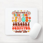 Recovery Funny Super A Cool Foot Surgery Survivor  Mousepad (Mit Mouse)