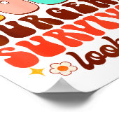 Recovery Funny Super A Cool Foot Surgery Survivor  Poster (Ecke)