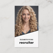 Recruiter Custom Foto und QR Visitenkarte (Vorderseite)