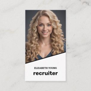 Recruiter Custom Foto und QR Visitenkarte