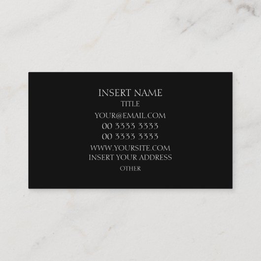 Recruiter Elegant Visitenkarte (Rückseite)