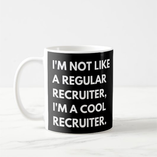 Recruiter Funny Human Resources Manager Kaffeetasse (Links)