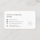 Recruiter Professional Visitenkarte (Rückseite)