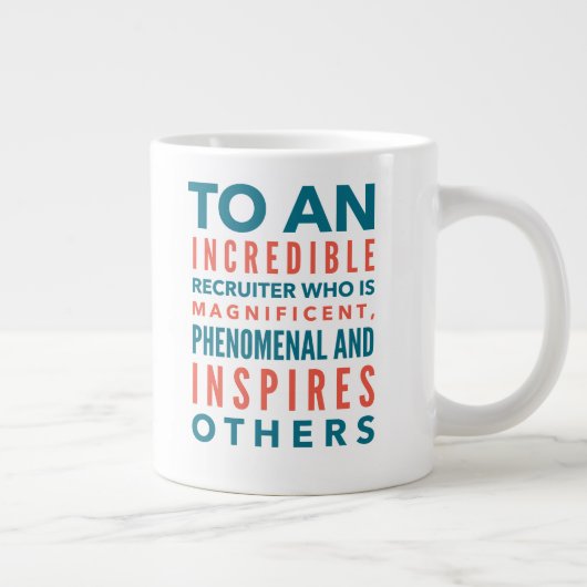Recruiter-Tasse Jumbo-Tasse (Rechts)