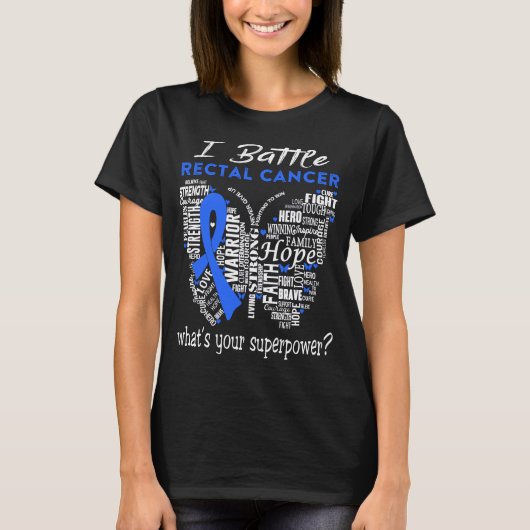 Rectal Cancer Awareness Month Ribbon Gifts T-Shirt (Vorderseite)