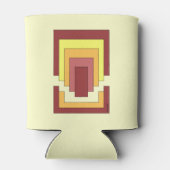 Rectangle Abstrakt Multicolor (70er Style) Dosenkühler (Rückseite)