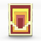 Rectangle Abstrakt Multicolor (70er Style) Fotoblock (Vorderseite)