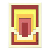 Rectangle Abstrakt Multicolor (70er Style) Fotodruck (Vorne)