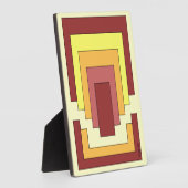 Rectangle Abstrakt Multicolor (70er Style) Fotoplatte (Seite)