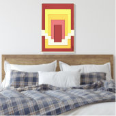 Rectangle Abstrakt Multicolor (70er Style) Leinwanddruck (Insitu (Schlafzimmer))