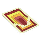 Rectangle Abstrakt Multicolor (70er Style) Magnet (Rechte Seite)