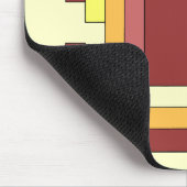 Rectangle Abstrakt Multicolor (70er Style) Mousepad (Ecke)