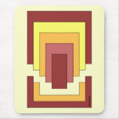 Rectangle Abstrakt Multicolor (70er Style) Mousepad (Vorne)