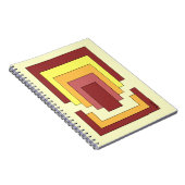 Rectangle Abstrakt Multicolor (70er Style) Notizblock (Rechte Seite)