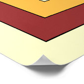 Rectangle Abstrakt Multicolor (70er Style) Poster (Ecke)