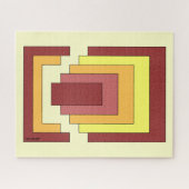 Rectangle Abstrakt Multicolor (70er Style) Puzzle (Horizontal)