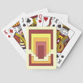 Rectangle Abstrakt Multicolor (70er Style) Spielkarten (Rückseite)