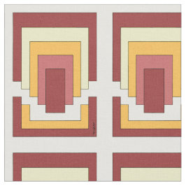 Rectangle Abstrakt Multicolor (70er Style) Stoff