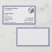 Rectangle - Blue Gray Stucco Visitenkarte (Vorne/Hinten)