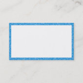 Rectangle - Blue Stipple Visitenkarte (Rückseite)