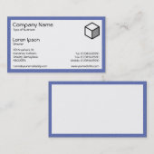 Rectangle - Blue Stucco Visitenkarte (Vorne/Hinten)