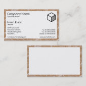 Rectangle - Chip Board Visitenkarte (Vorne/Hinten)