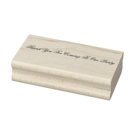 Rectangle: Danke, dass du zu unserer Party-Briefma Gummistempel (Stempel)