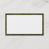 Rectangle - Dk Olive Earth Visitenkarte (Rückseite)