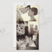 Rectangle Double Happiness Chinese Wedding Foto Dankeskarte (Rückseite)