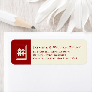 Rectangle Double Happiness Klassische chinesische