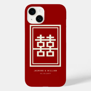 Rectangle Double Happiness Klassische chinesische Case-Mate iPhone Hülle