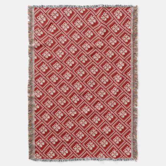 Rectangle Double Happiness Klassische chinesische  Decke (Vorderseite Vertikal)