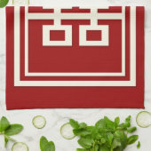 Rectangle Double Happiness Klassische chinesische  Handtuch (Gefaltet)