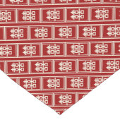 Rectangle Double Happiness Klassische chinesische Kurzer Tischläufer (Ecke)