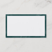 Rectangle - Green Brushed Visitenkarte (Rückseite)