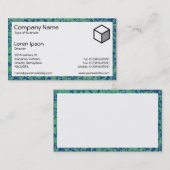 Rectangle - Grünes Mineral Visitenkarte (Vorne/Hinten)