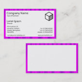 Rectangle - Lila Satin Visitenkarte (Vorne/Hinten)