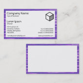 Rectangle - Lila See Visitenkarte (Vorne/Hinten)