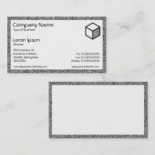 Rectangle - Lite Granit Visitenkarte (Vorne/Hinten)