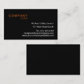 RECTANGLE LOGO COMPANDED Business CUSTOM Visitenkarte (Vorne/Hinten)